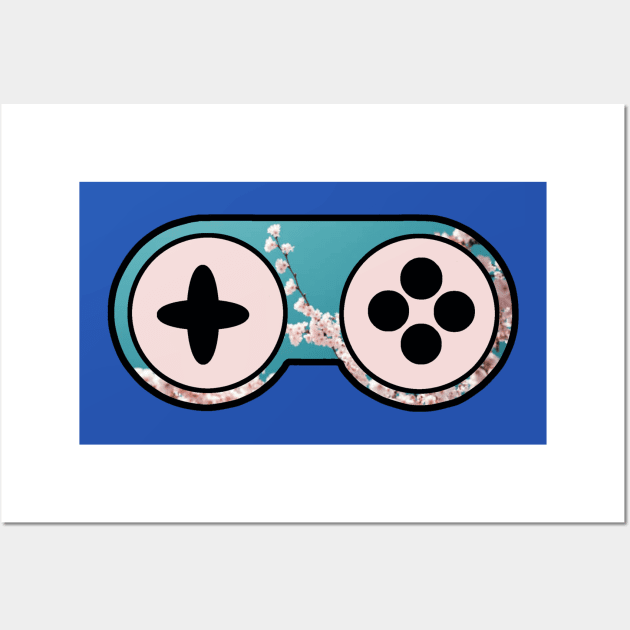 Cherry blossom controller Wall Art by ZombieKittay